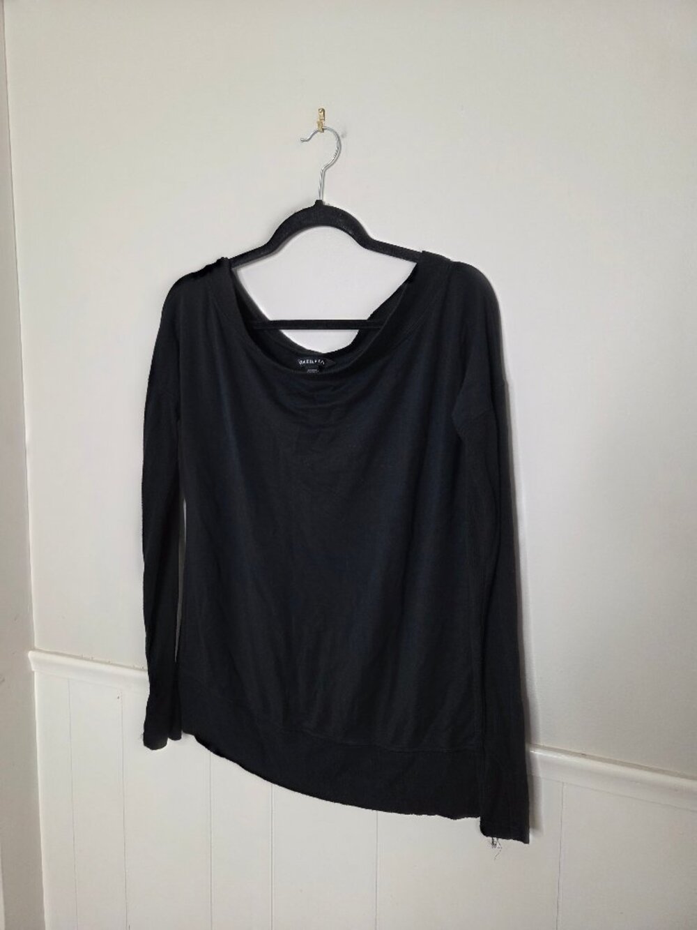 ATHLETA Solid Black Studio Barre Sweatshirt